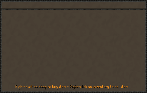 Arkenor shop interface with buy and sell instructions
